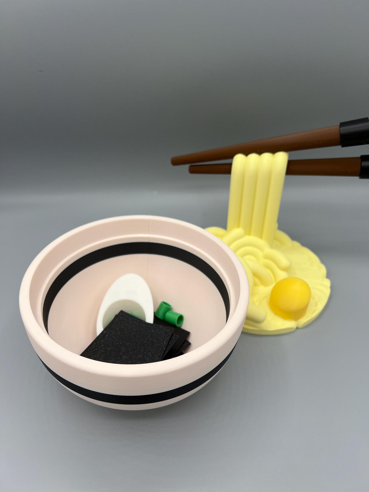 3D Printed Ramen Noodle Bowl: Foodie Gift with Hidden Storage