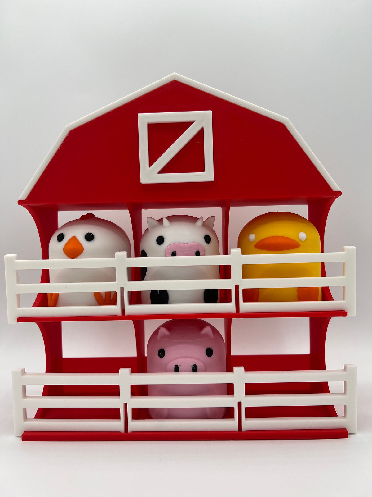 Tic Tac Stack Farm Animal Game: Stacking Toy with Barn