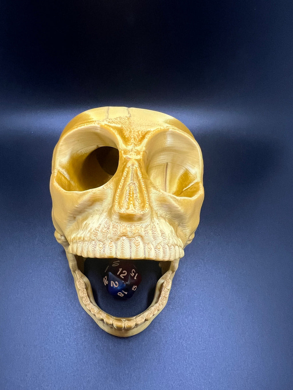 3D Printed Screaming Skull Dice Tower | DnD Gaming Accessory