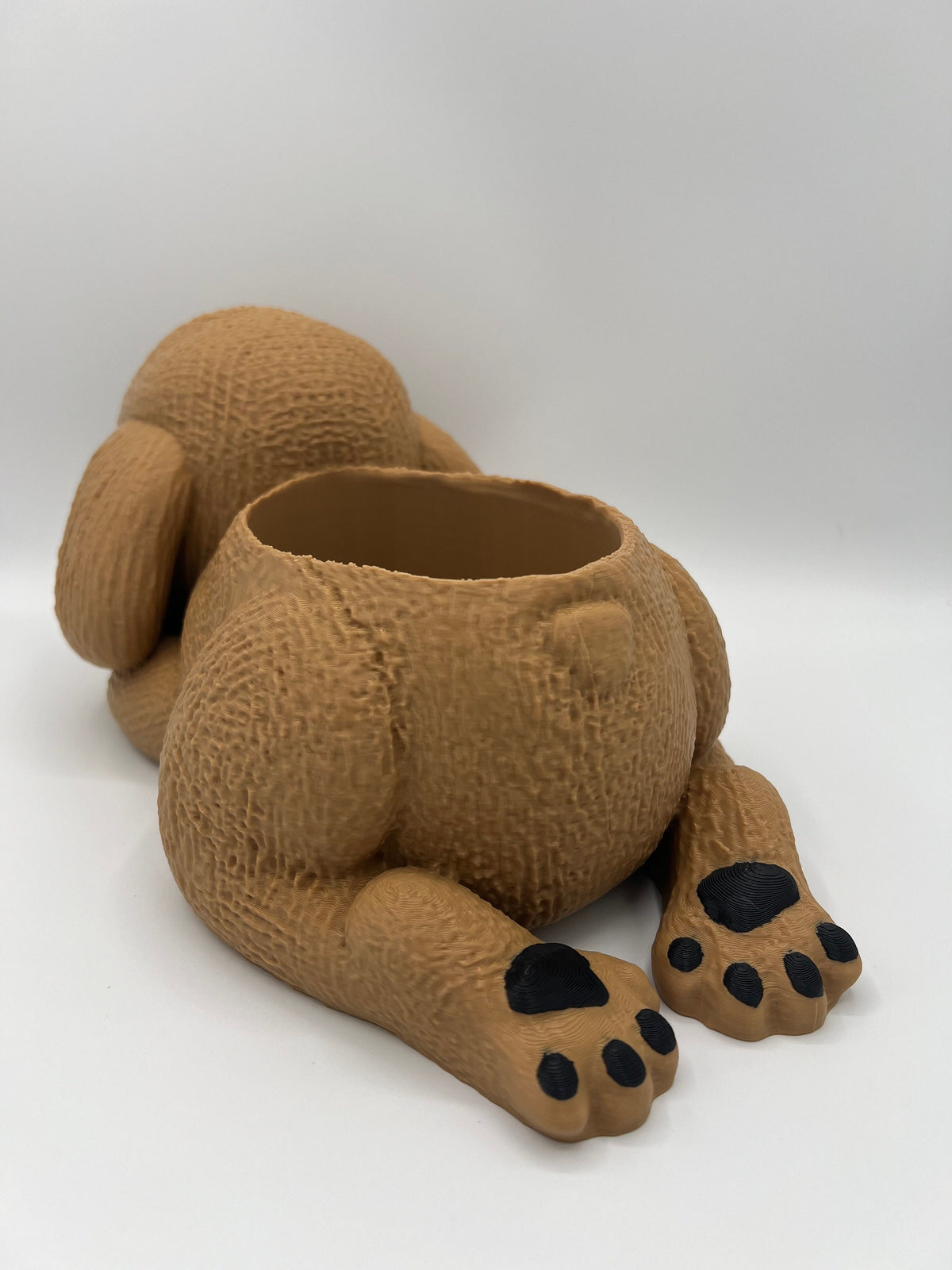 Sleepy Poodle Planter: 3D Printed Dog Succulent Planter
