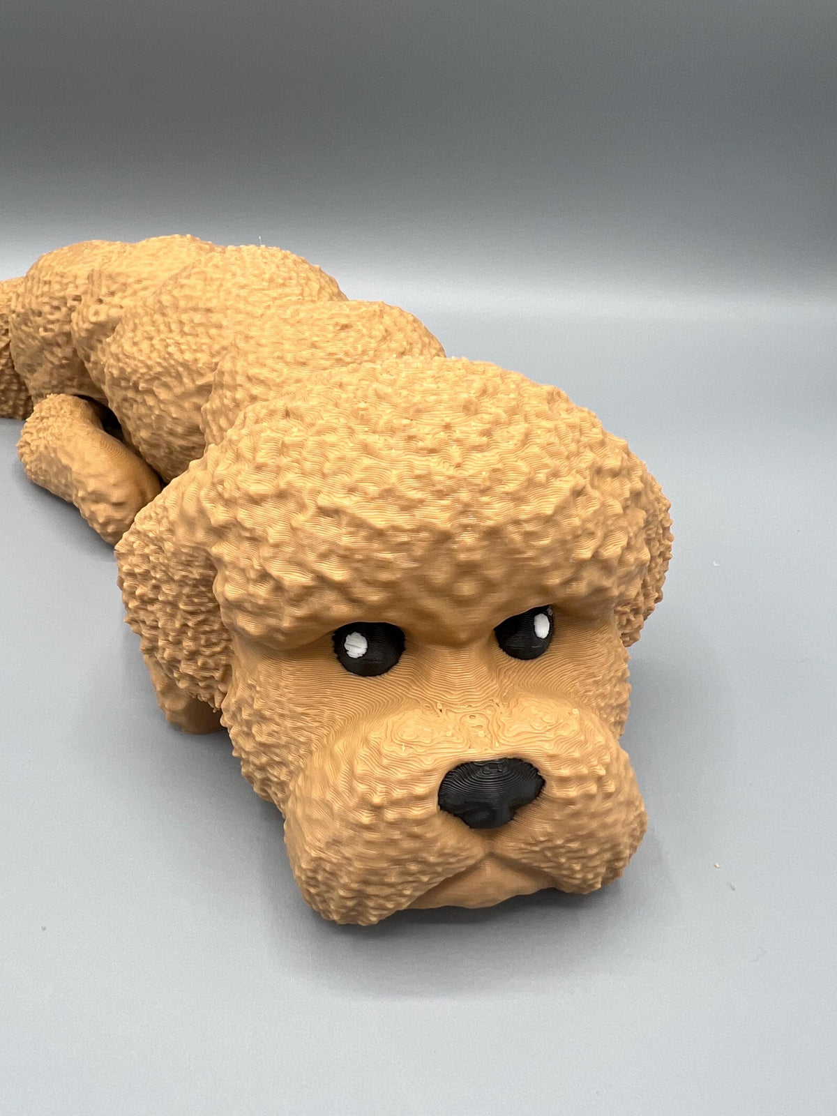 Articulating 3D Printed Bichon Frise Toy: Flexible Dog Lover Gift