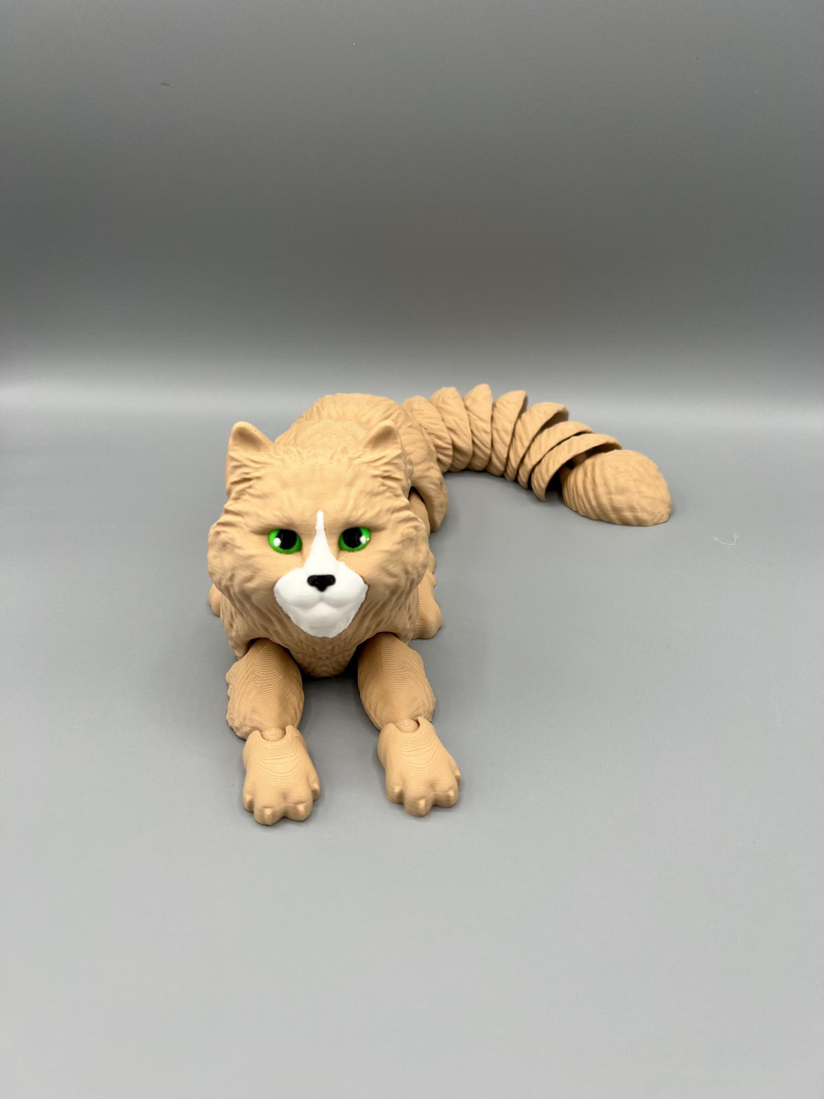 3D Printed Flexi Cat Toy: Articulating Long-Haired Fidget