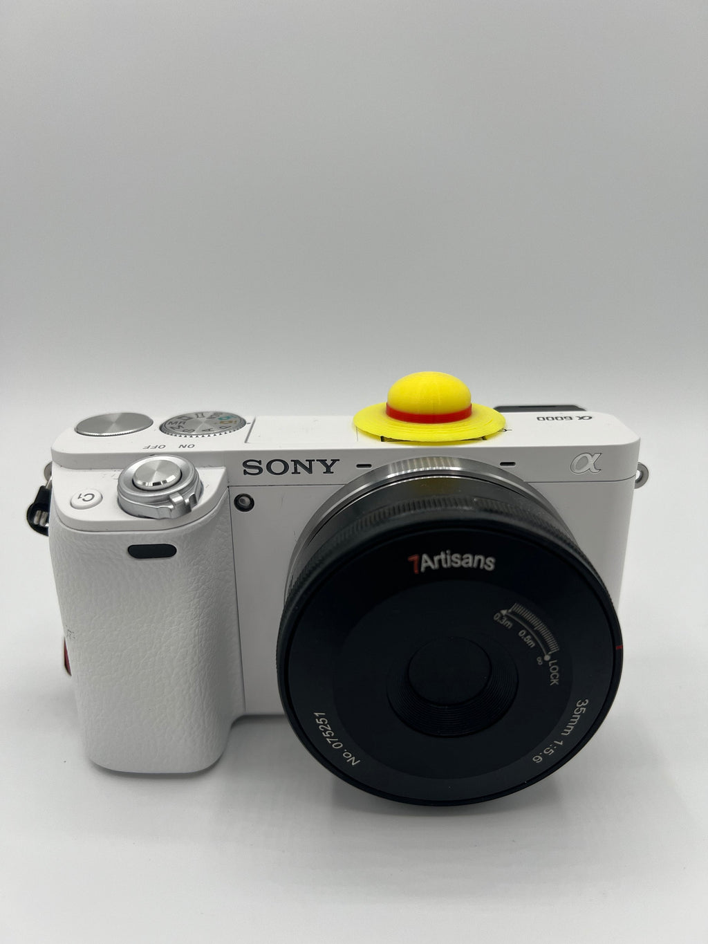 3D Printed Straw Hat Camera Hotshoe Cover - Customizable (2 Pack)