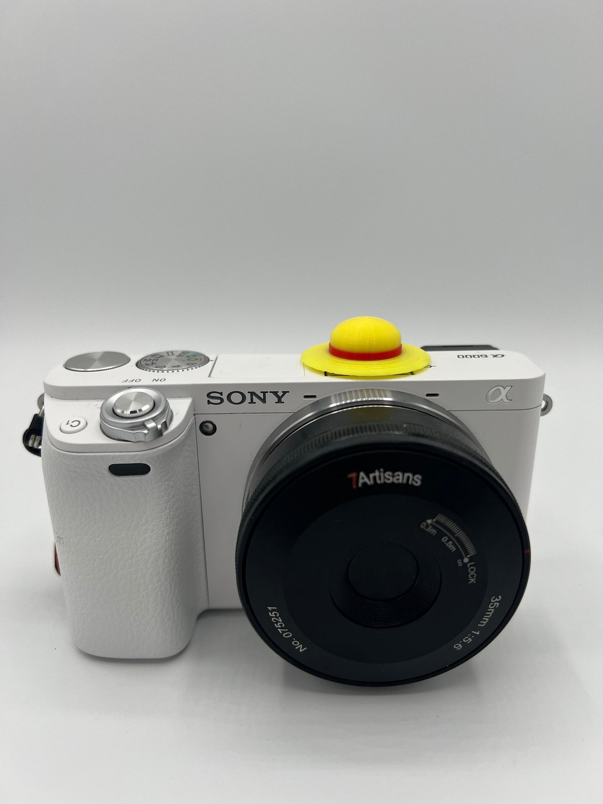 3D Printed Straw Hat Camera Hotshoe Cover - Customizable (2 Pack)