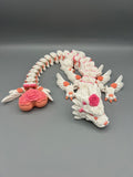 Rose Heart Dragon – Articulating Flexi Dragon, Fantasy Fidget Toy