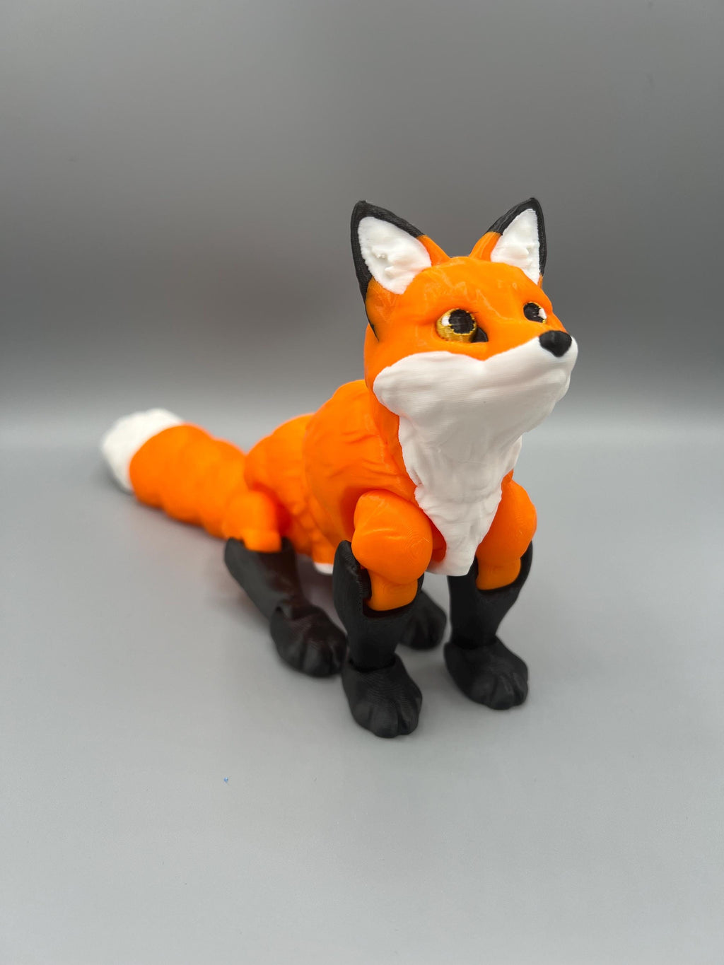 Articulating Flexi Fox Figurine: 3D Printed Poseable Fidget Toy