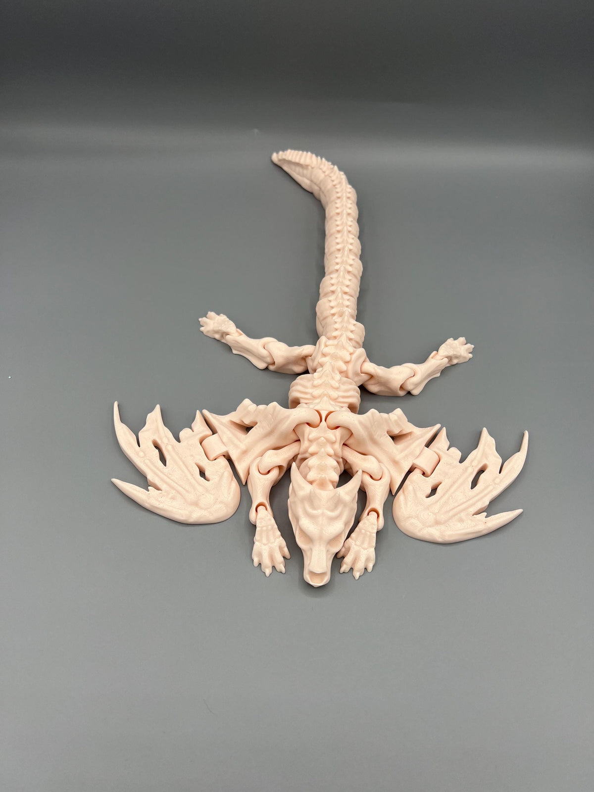 3D Printed Articulating Skeleton Dragon: Flexi Fidget Sensory Toy