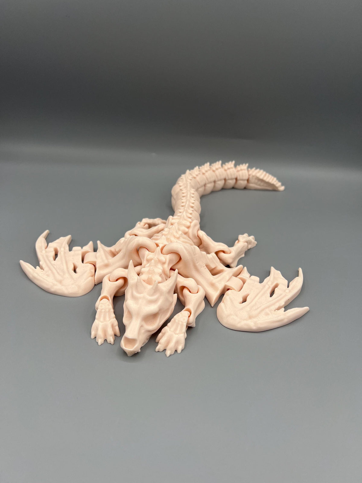 3D Printed Articulating Skeleton Dragon: Flexi Fidget Sensory Toy