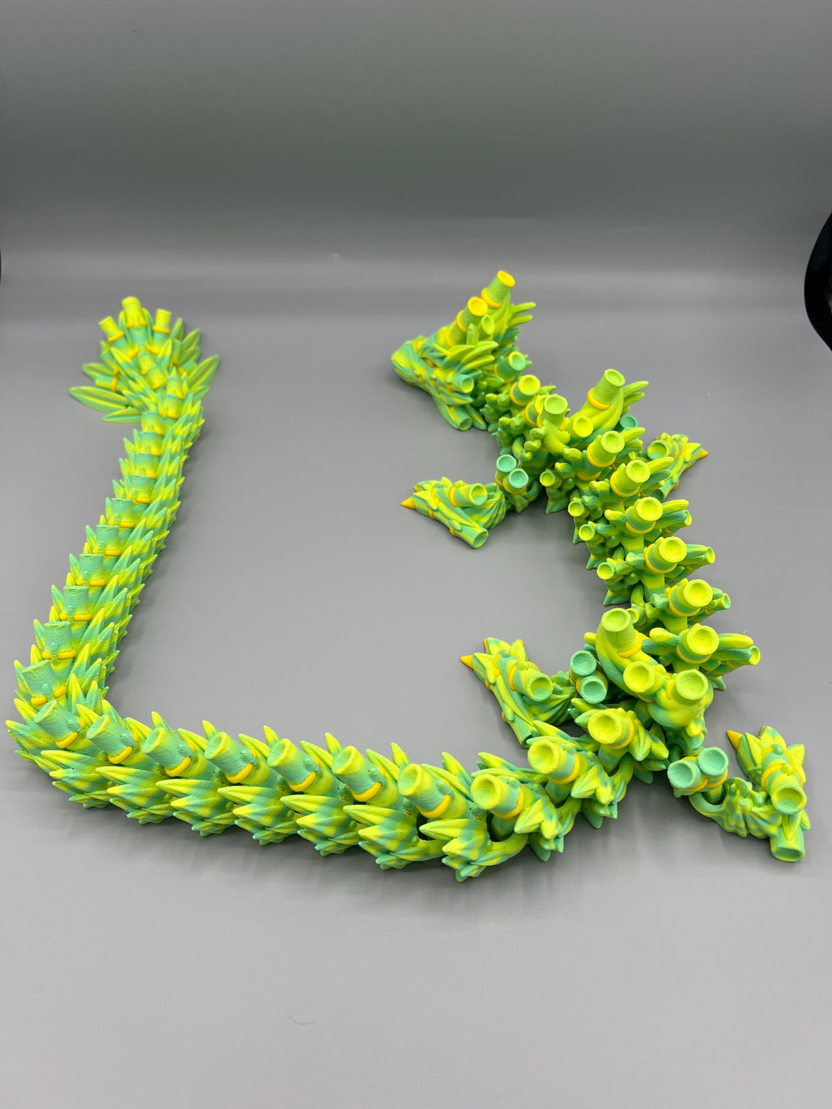 31" Articulating Bamboo Dragon: 3D Printed Fantasy Desk Toy