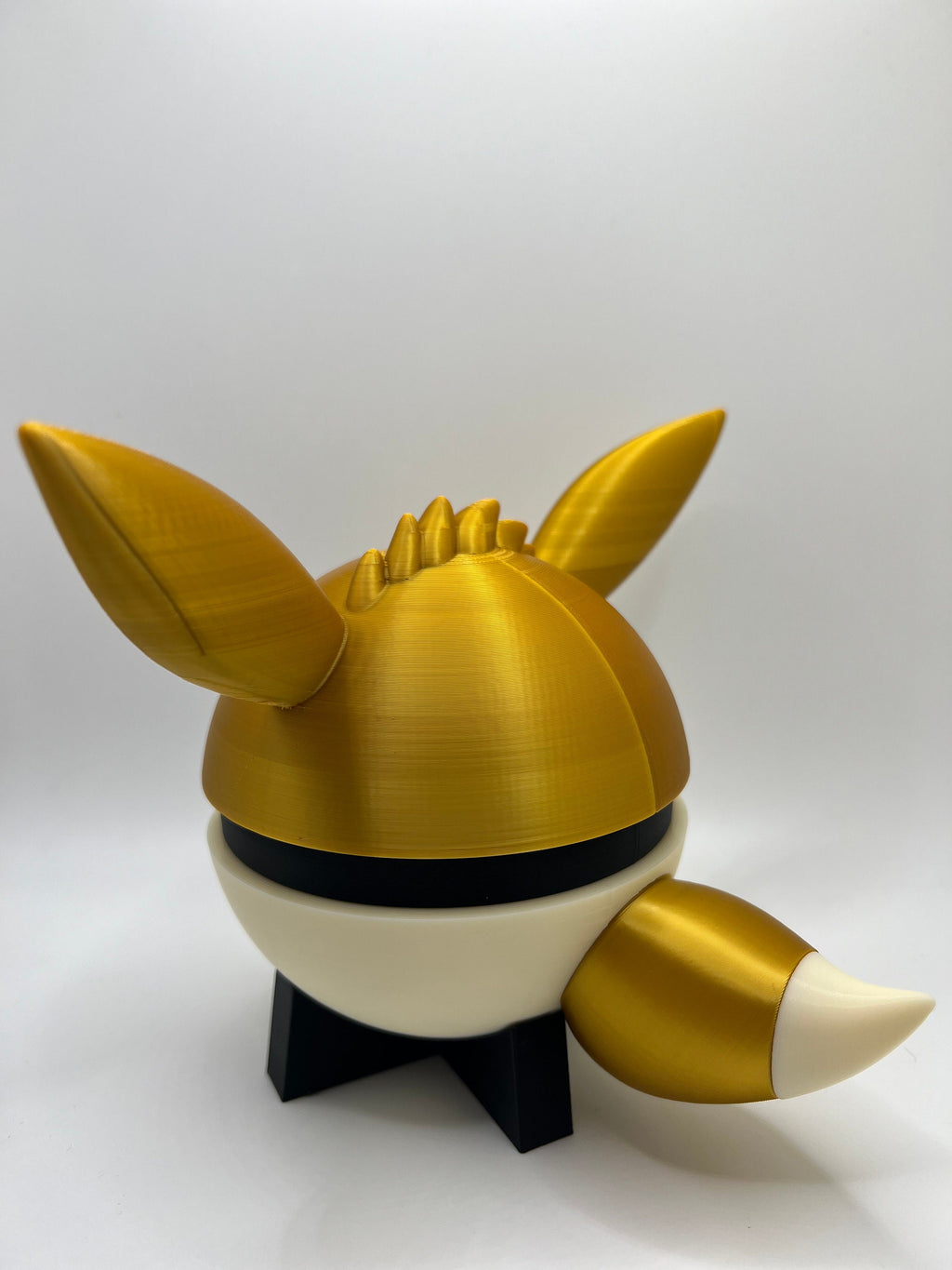 Eevee Pokeball: Golden Fox, 3D Printed Anime Decor