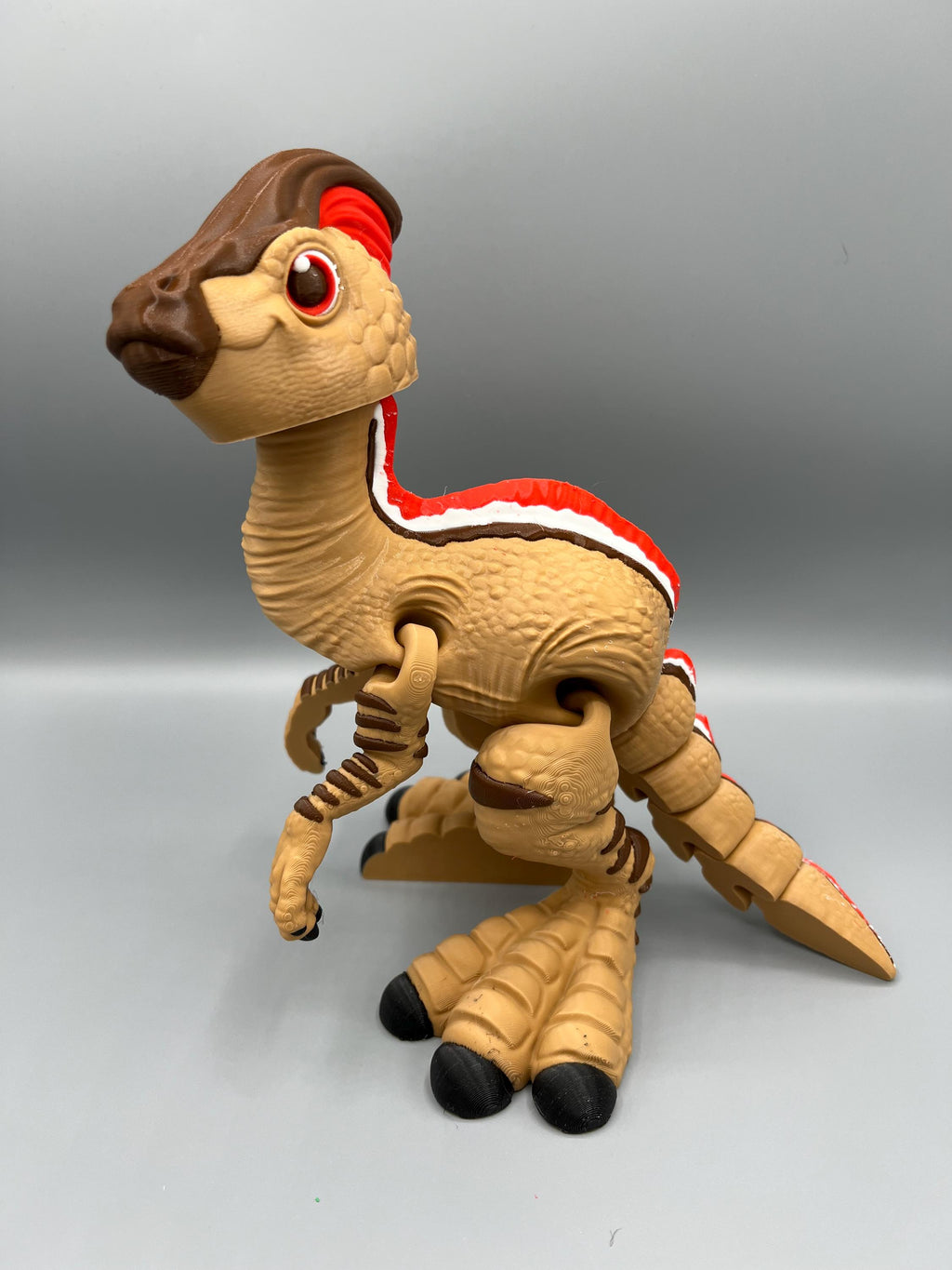 3D Printed Flexi Parasaurolophus Dinosaur Fidget Toy