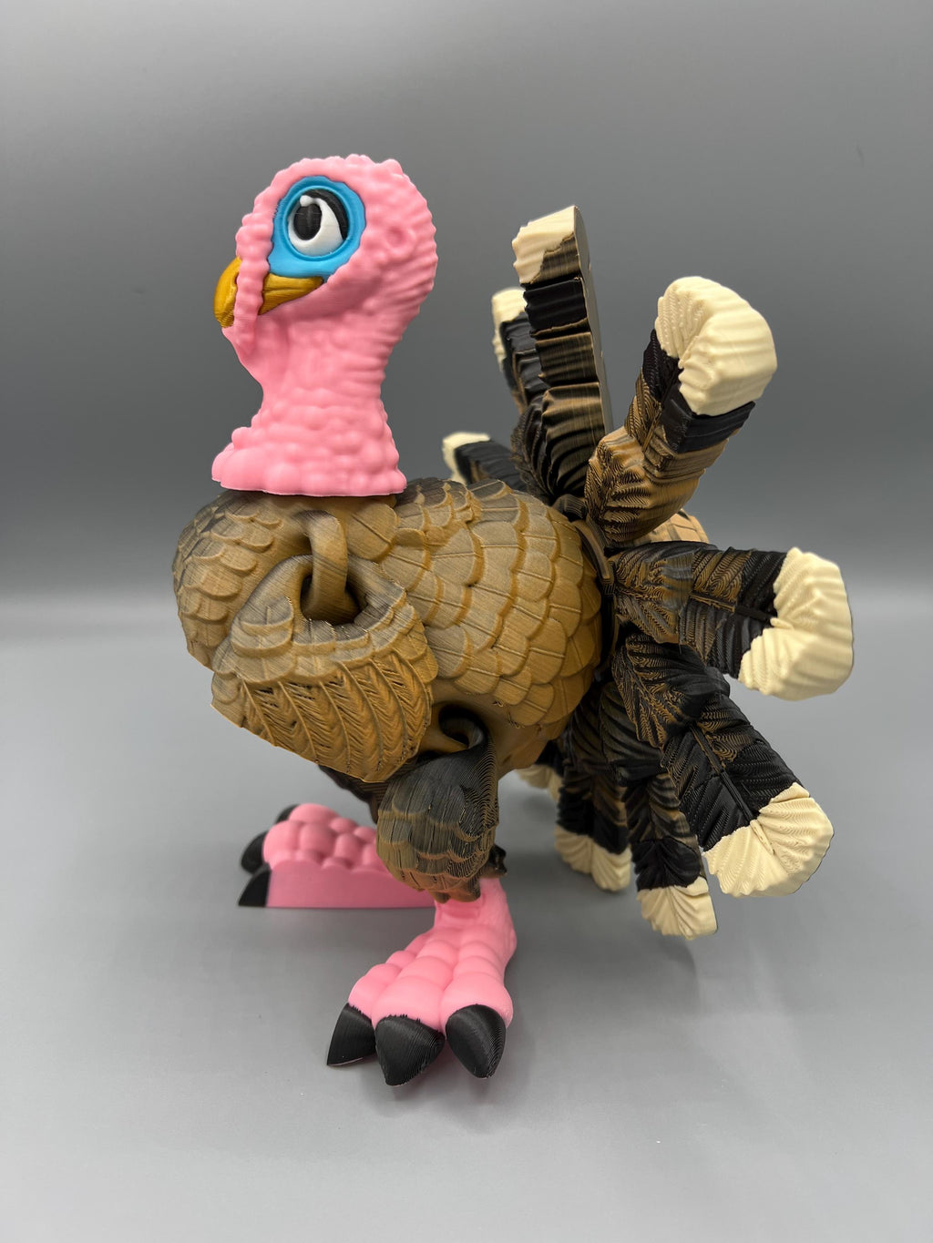 3D Printed Flexi Turkey Toy: Articulating Fidget Figurine