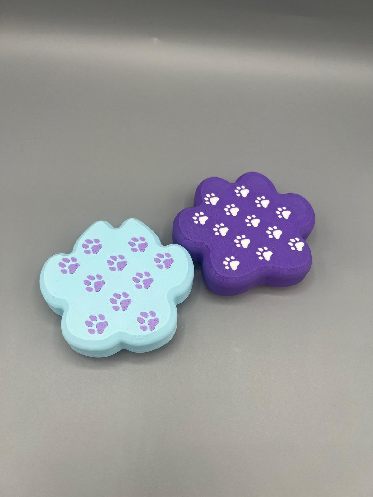 3D Printed Cat or Dog Paw Clicker Fidget Toy, 5 Switch Paw Fidget, ASMR Clicker, Sensory Toy, Pet Lover Gift, Customizable Keychain
