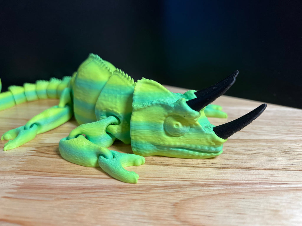 Horned Chameleon Flex Toy: 3D Printed Reptile Fidget
