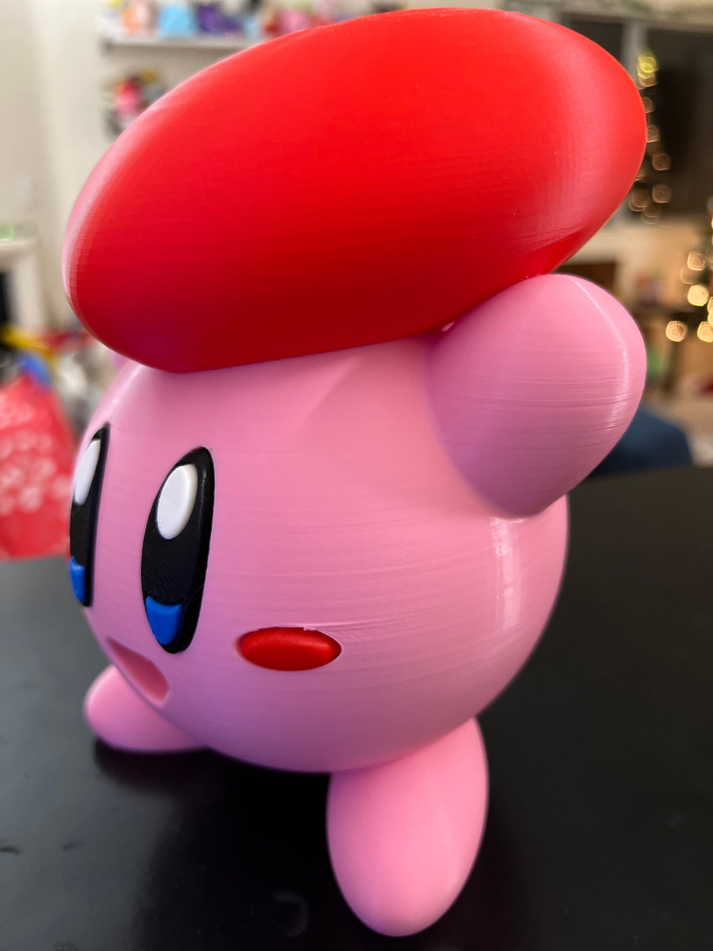 3D Printed Kirby Heart Figurine - Valentine's Gift