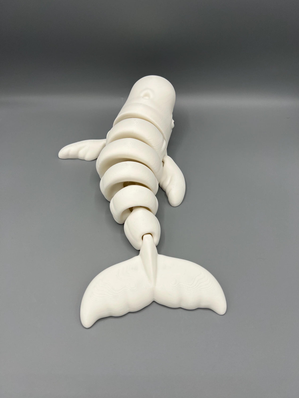 3D Printed Articulating Beluga Whale: Customizable Fidget Toy