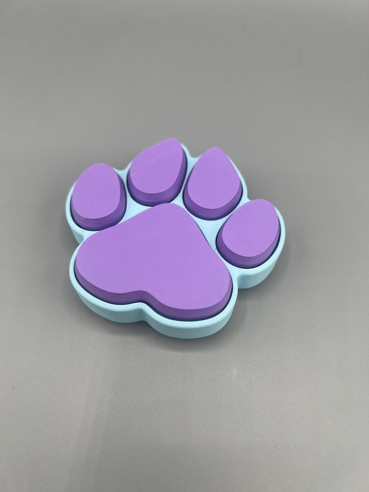 3D Printed Cat or Dog Paw Clicker Fidget Toy, 5 Switch Paw Fidget, ASMR Clicker, Sensory Toy, Pet Lover Gift, Customizable Keychain