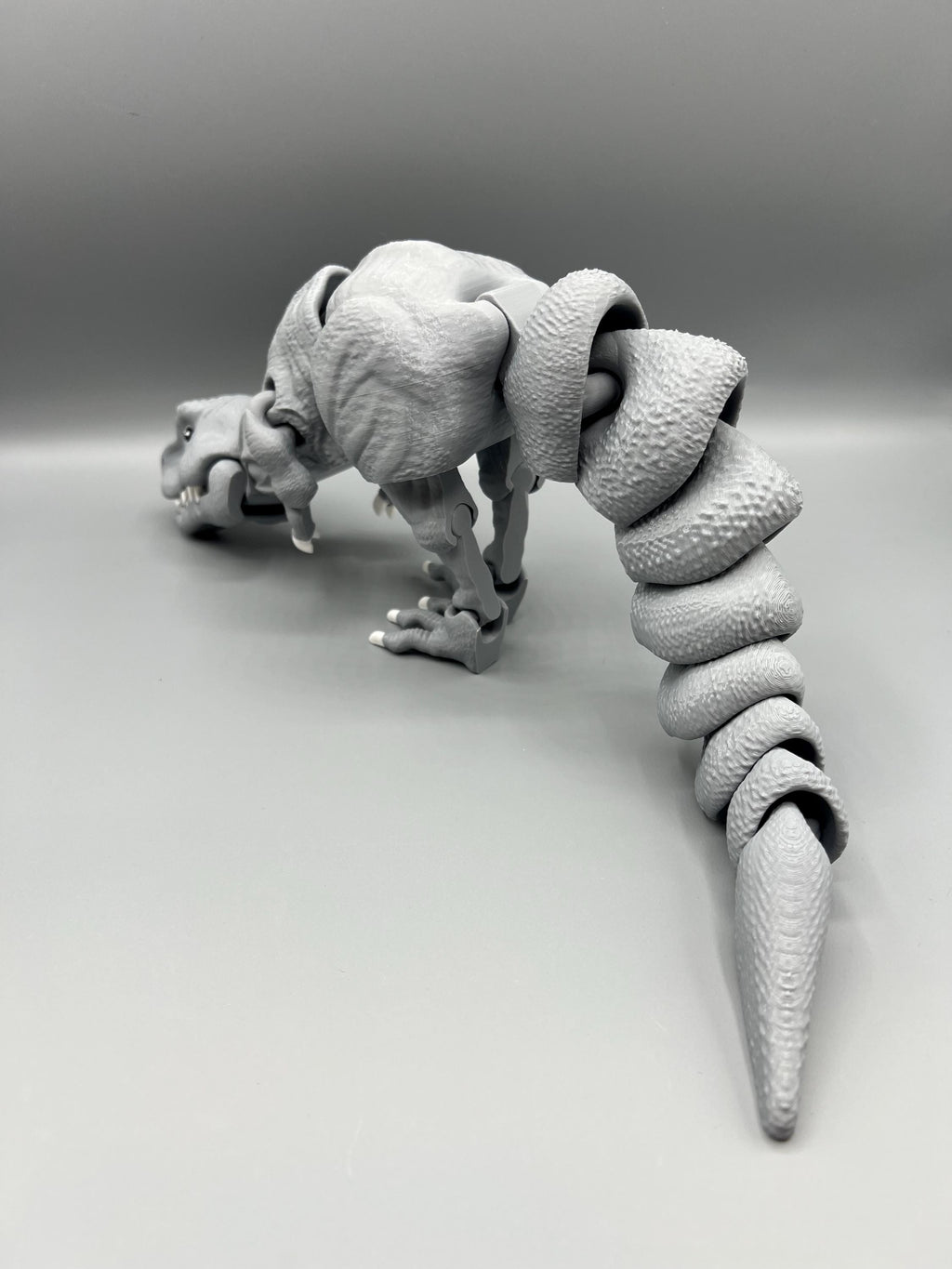 3D Printed Articulating T-Rex Dinosaur: Poseable Fidget Sensory Toy
