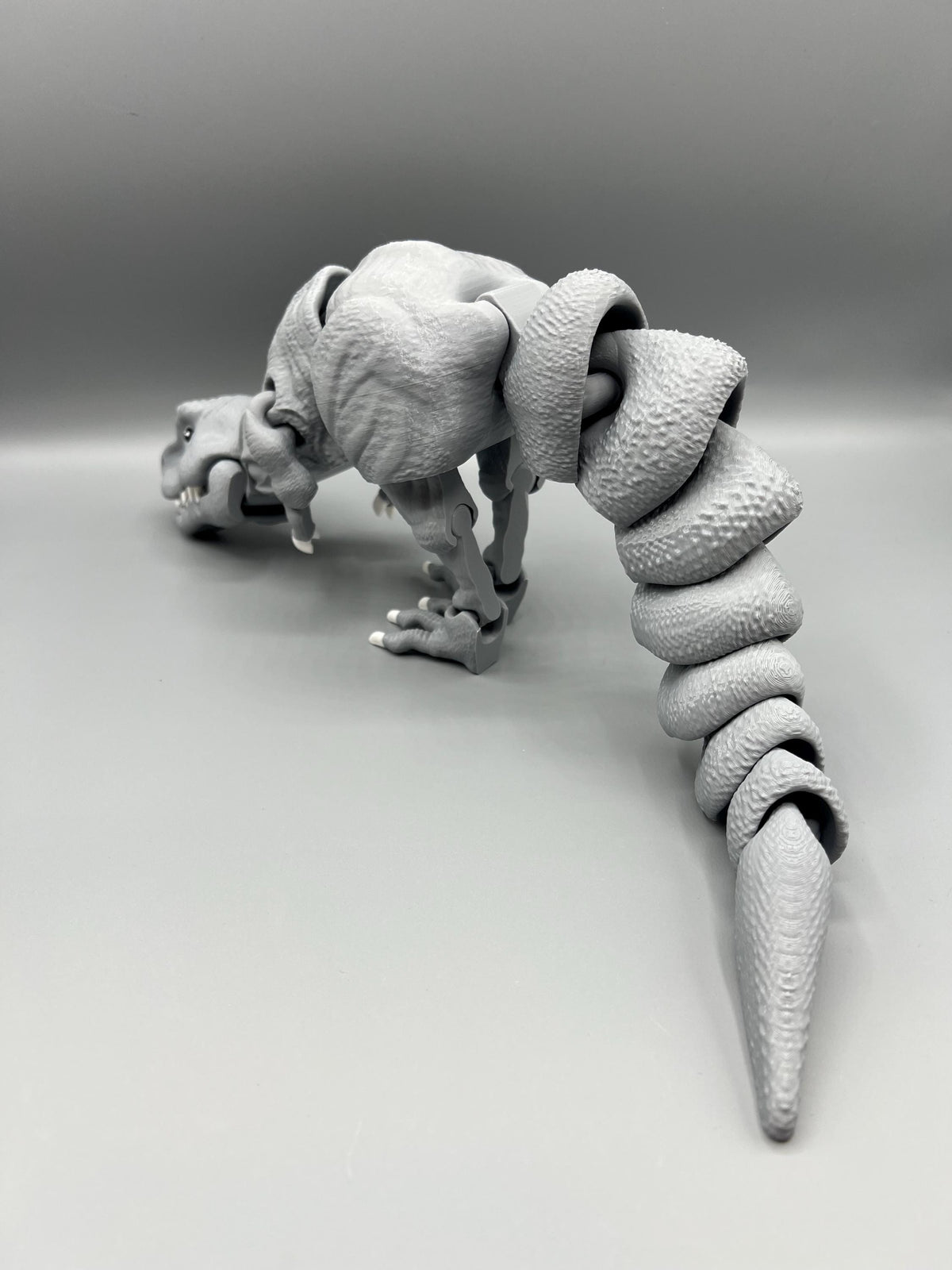 3D Printed Articulating T-Rex Dinosaur: Poseable Fidget Sensory Toy