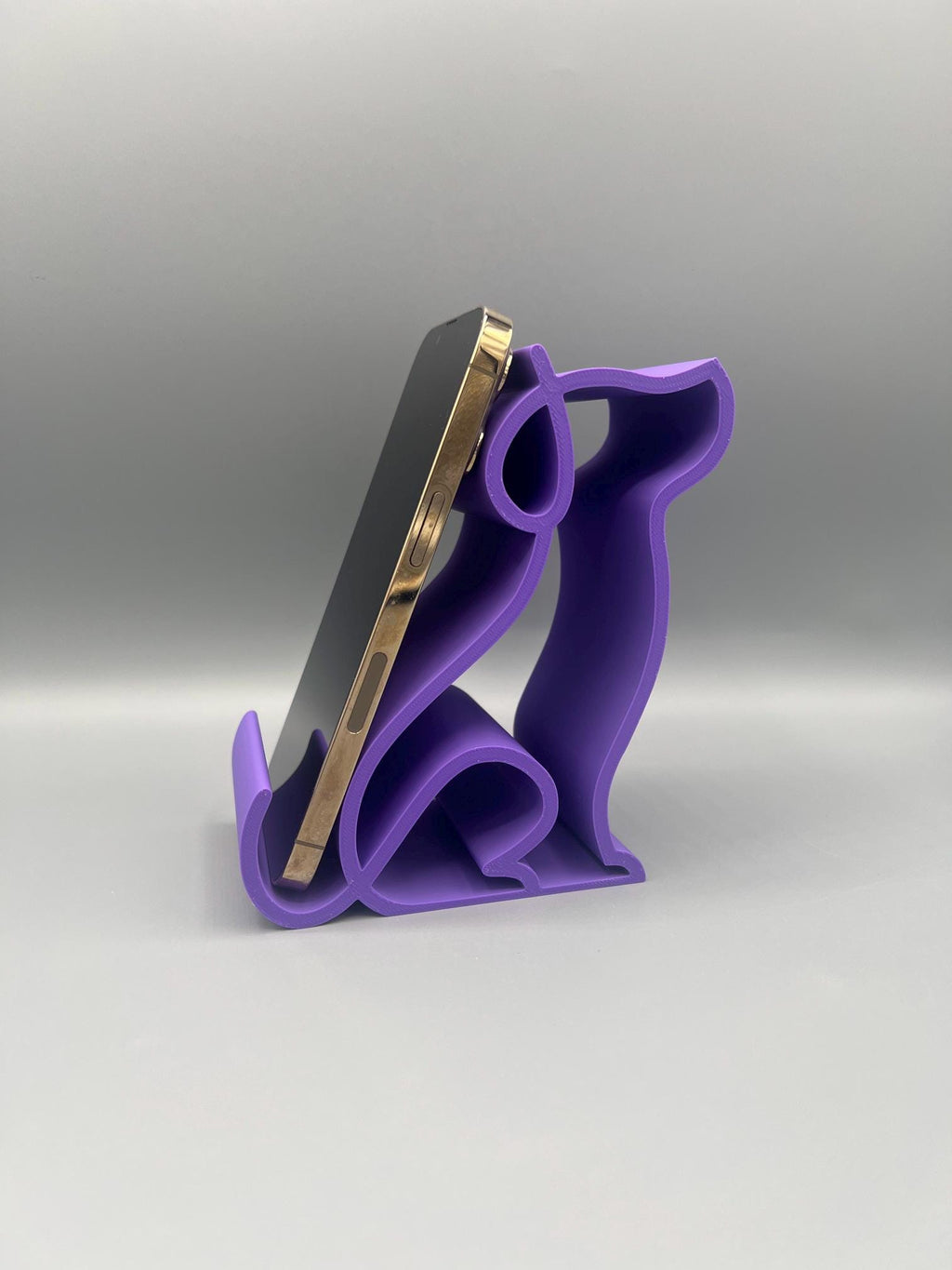 3D Printed Dog Phone Holder | Sitting Pup Desk Stand | Animal Lover Gift