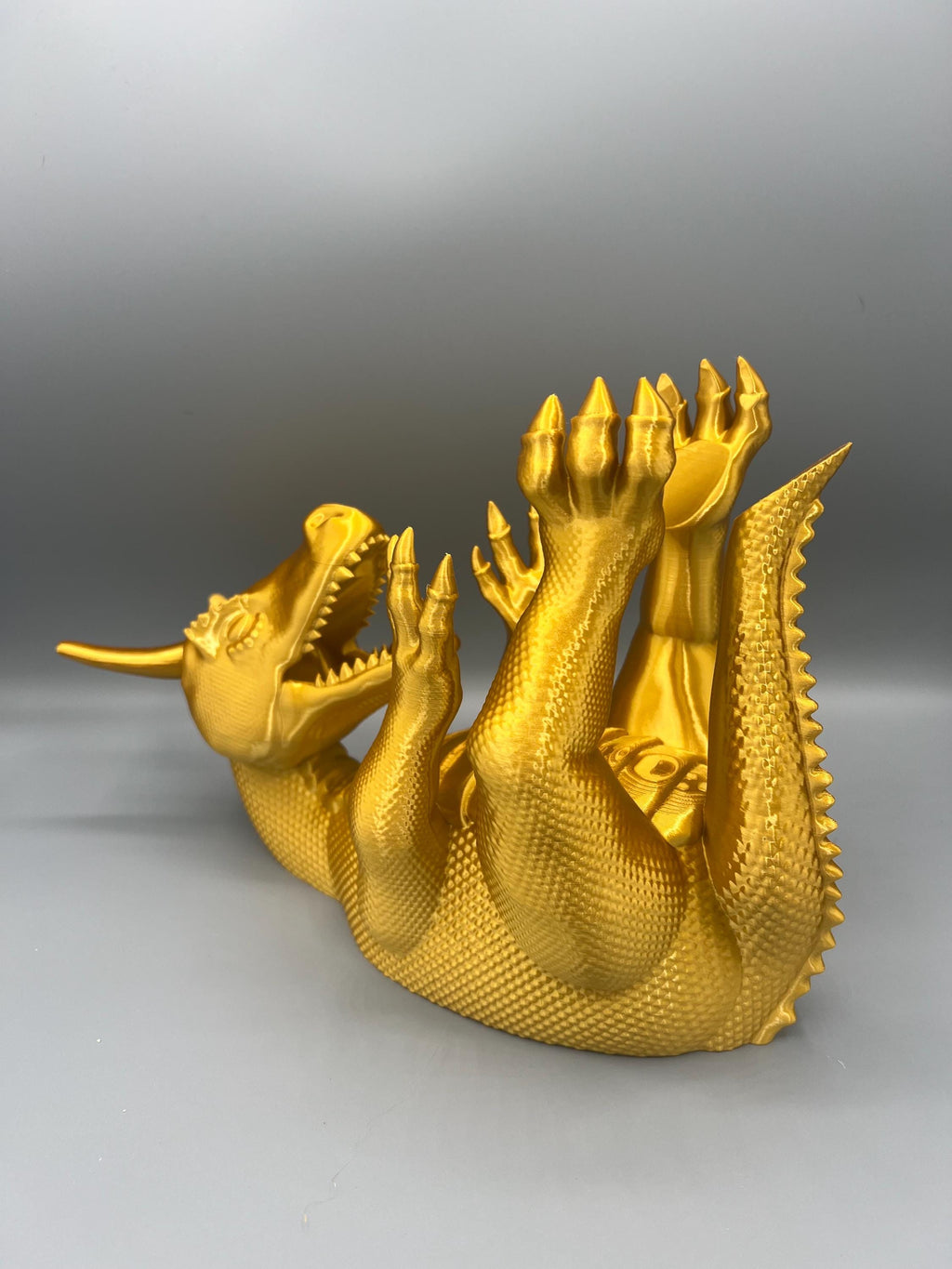 3D Printed Dragon Wine Bottle Holder: Medieval Fantasy Decor