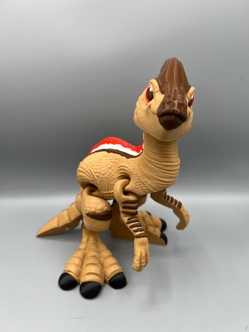 3D Printed Flexi Parasaurolophus Dinosaur Fidget Toy
