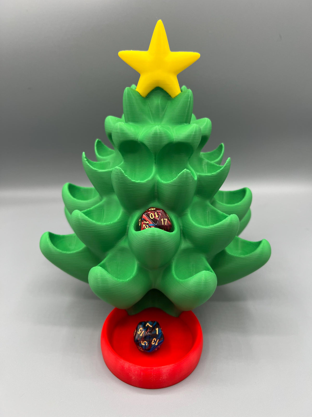 Christmas Tree Dice Tower: Holiday DnD Dice Holder