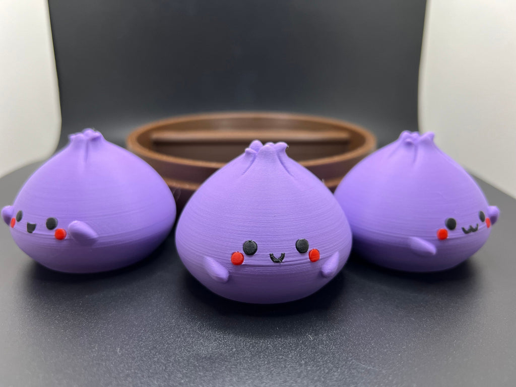 3D Printed Cute Bao Dim Sum Toys | Kawaii Foodie Gift Set