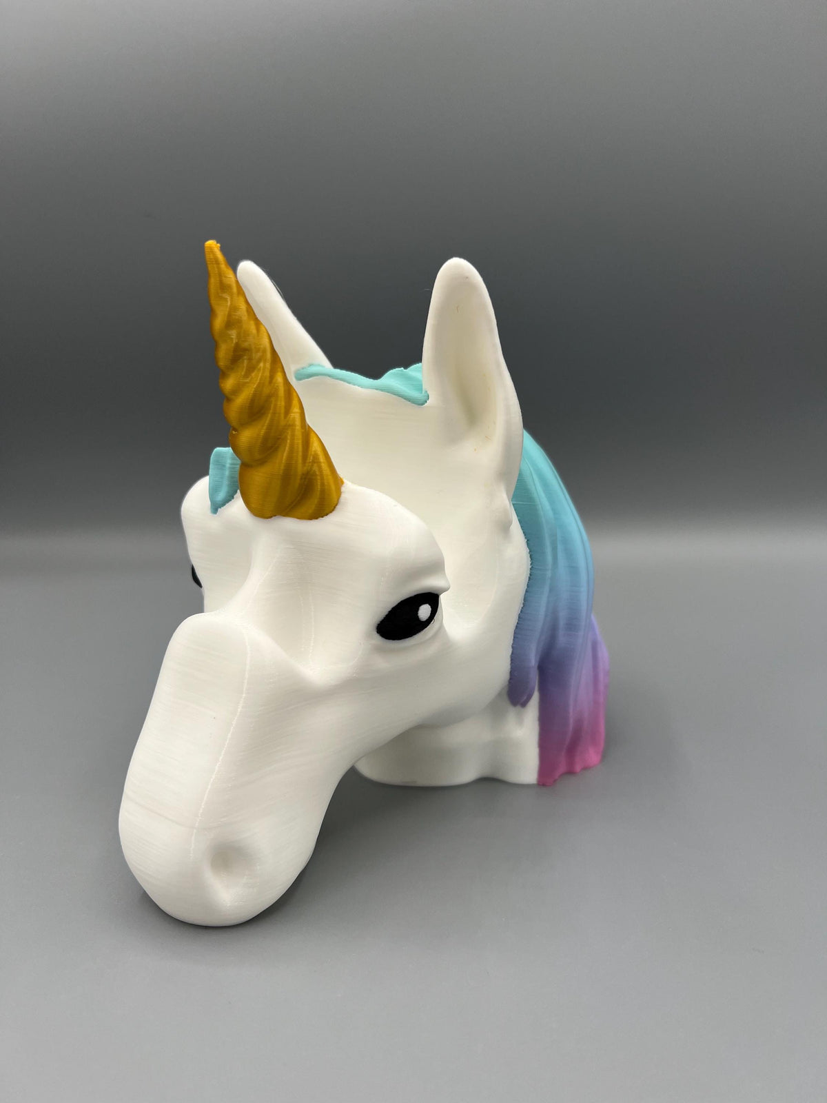 3D Printed Unicorn Eyeglass Holder: Rainbow Mane Desk Decor