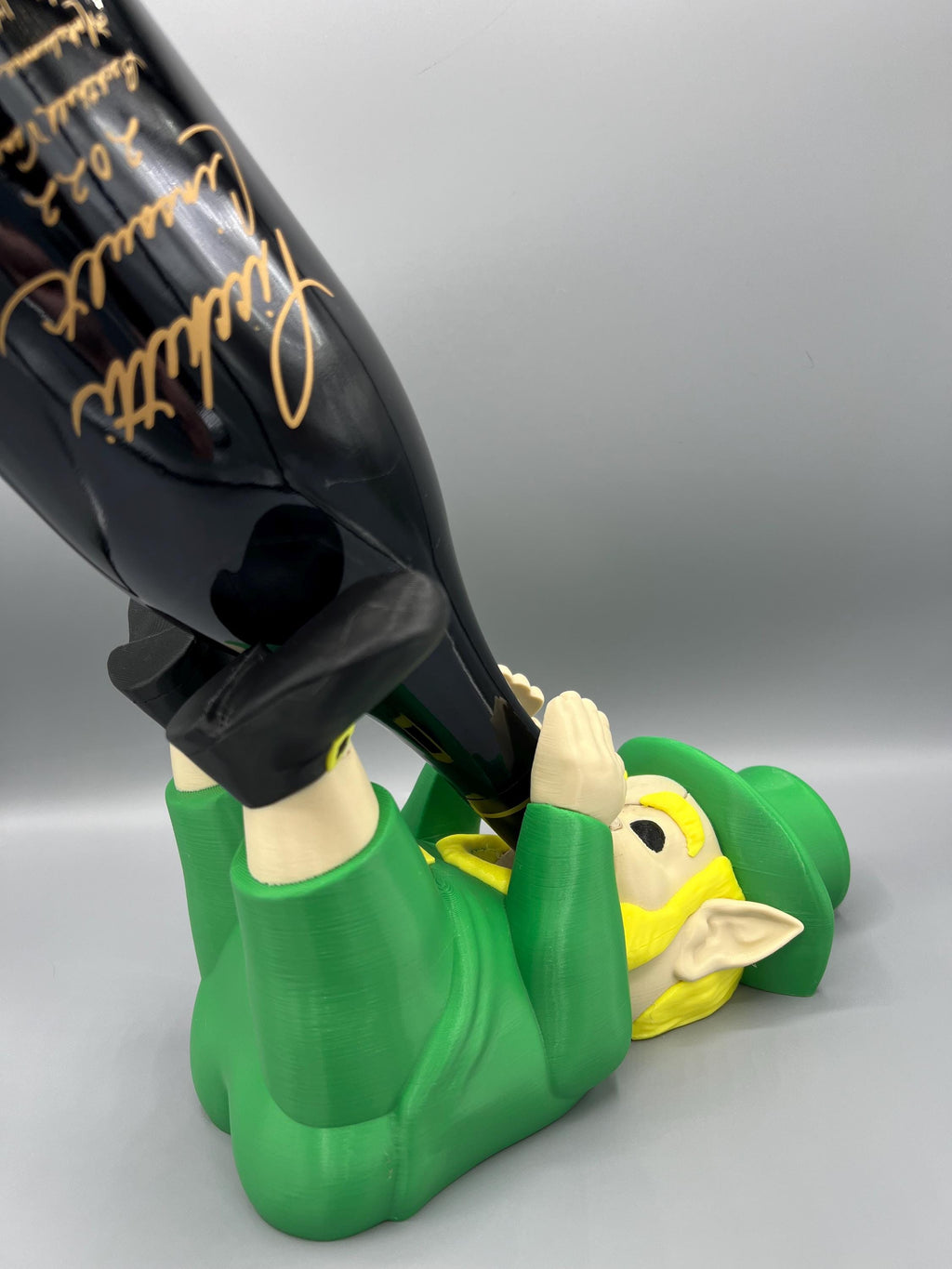 3D Printed Leprechaun Wine Bottle Holder: St. Patrick's Day Decor