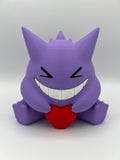 3D Printed Heartful Gengar Figurine | Pokemon Fan Gift