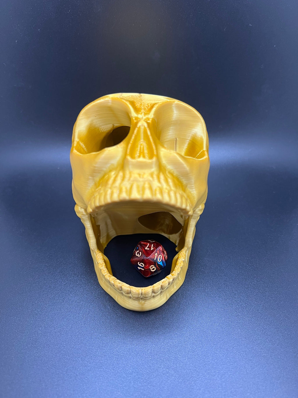 3D Printed Screaming Skull Dice Tower | DnD Gaming Accessory