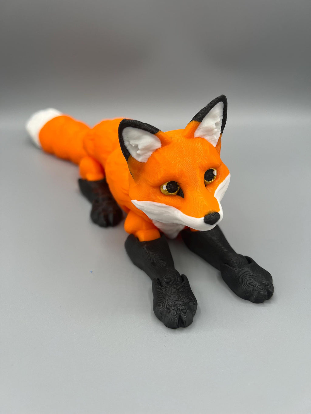 Articulating Flexi Fox Figurine: 3D Printed Poseable Fidget Toy