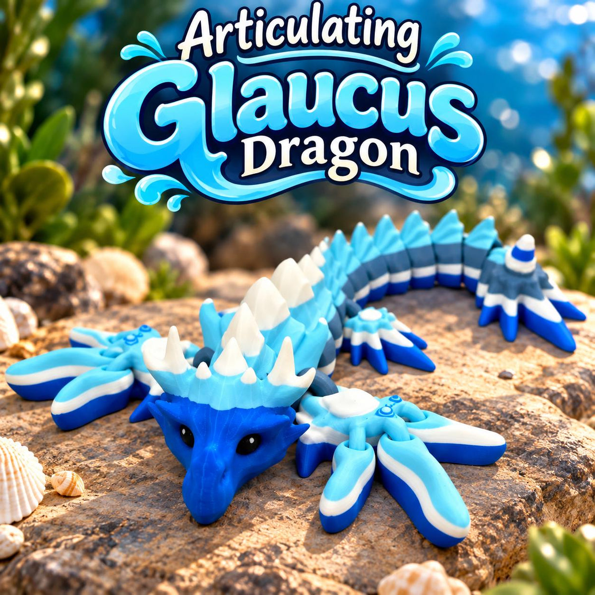 3D Printed Flexi Glaucus Dragon: Articulating Fidget Toy