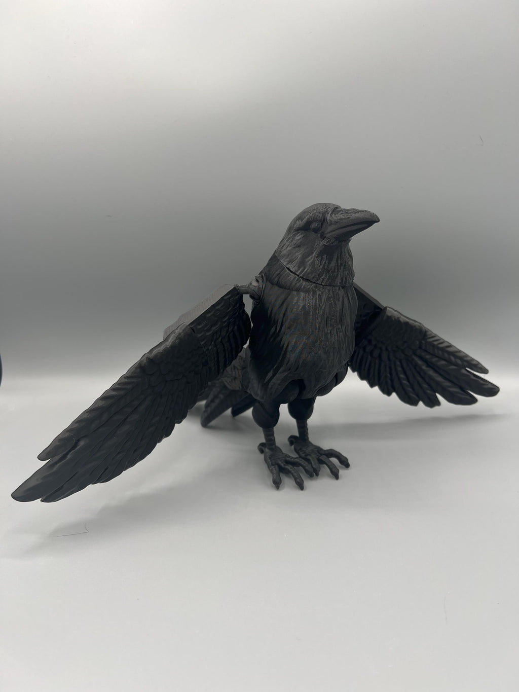 Articulating Flexi Raven Toy: 3D Printed Fidget Figurine