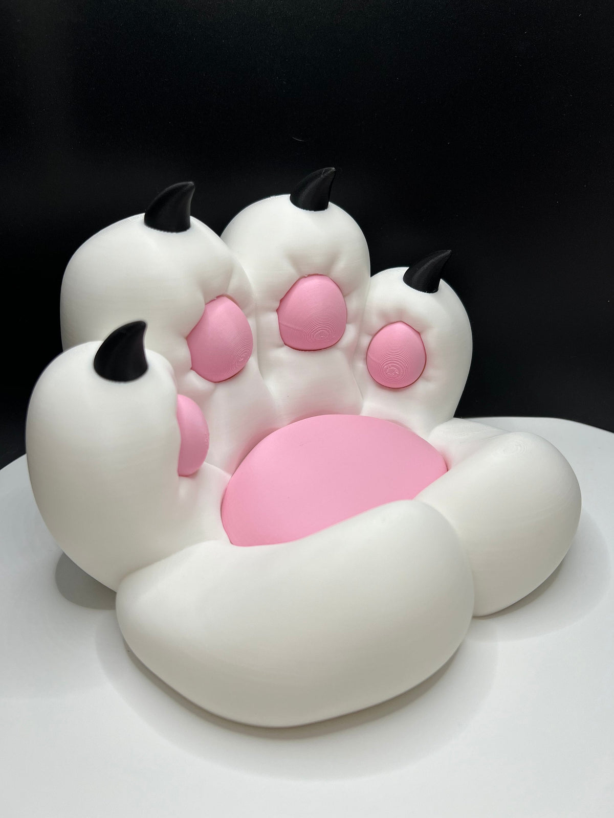 Kawaii Cat Paw Tray: 3D Printed Desk Organizer & Phone Stand