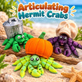 3D Printed Articulating Hermit Crab: Halloween, Skull, or Trash Can