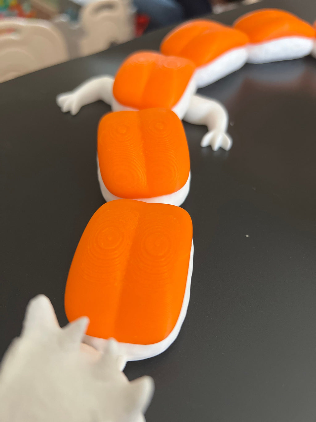 Articulating Sushi Dragon: 3D Printed Flexible Toy (20 Inches)