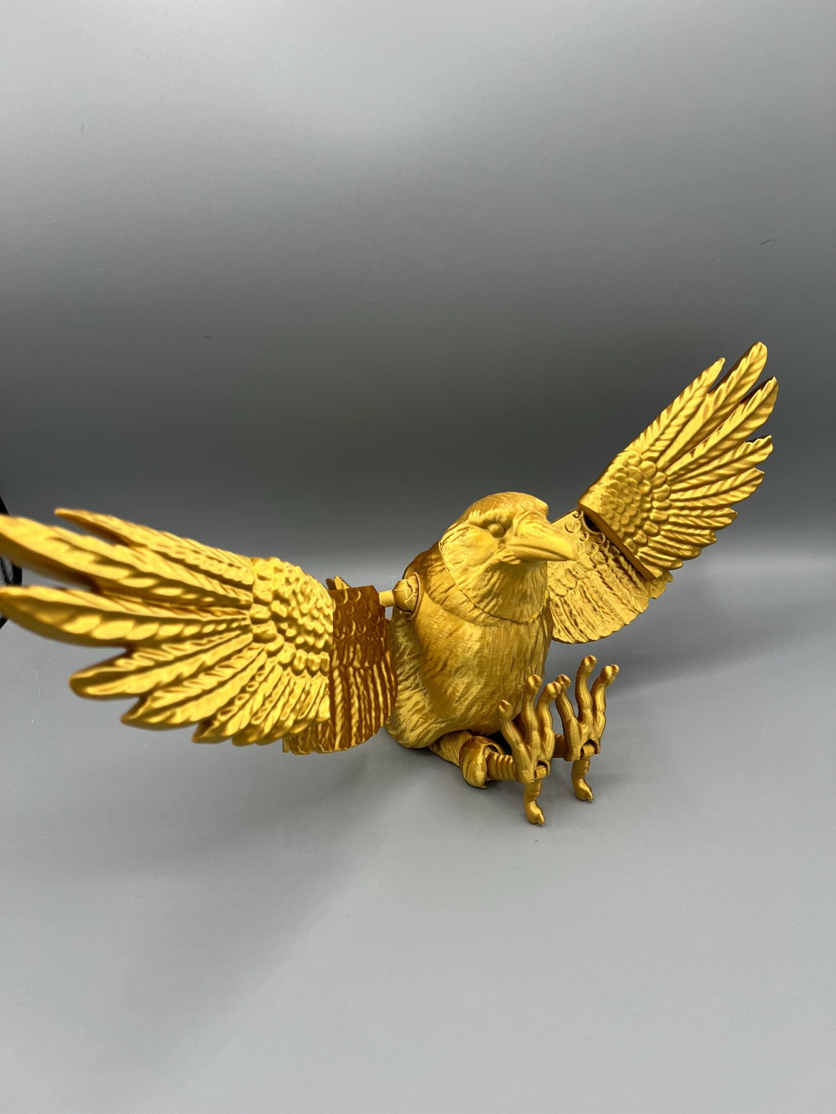Articulating Flexi Raven Toy: 3D Printed Fidget Figurine