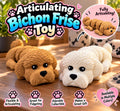 Articulating 3D Printed Bichon Frise Toy: Flexible Dog Lover Gift