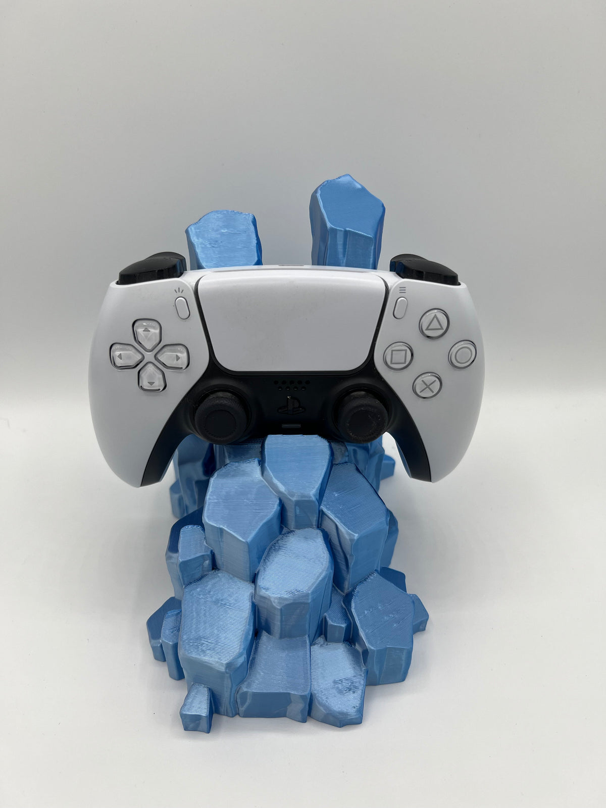 3D Printed Quartz Crystal Gaming Controller Stand: PS5, Xbox, Switch