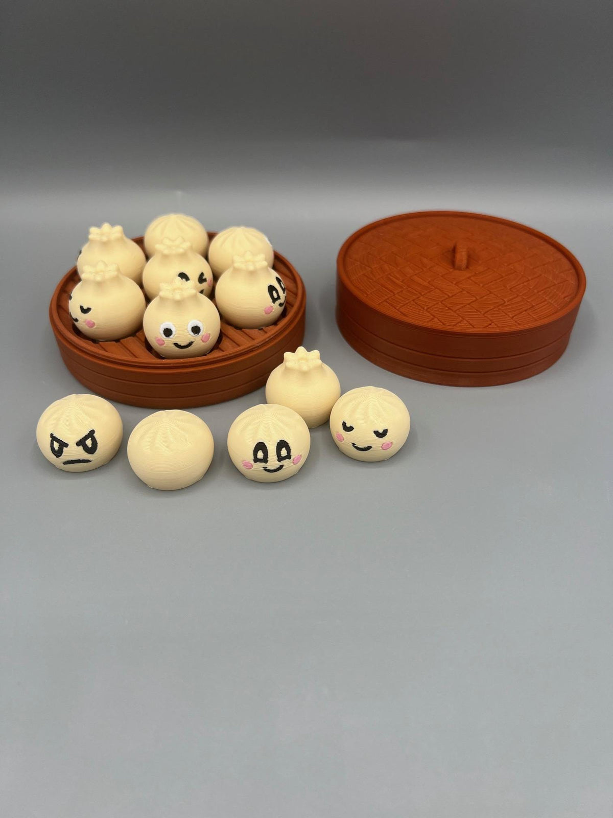 3D Printed Bao Dumpling Clicker Toy, Panda Bao Fidget, Cute Dumpling Fidget Toy, Travel Clicker, Kawaii Desk Toy, Collectible Gift