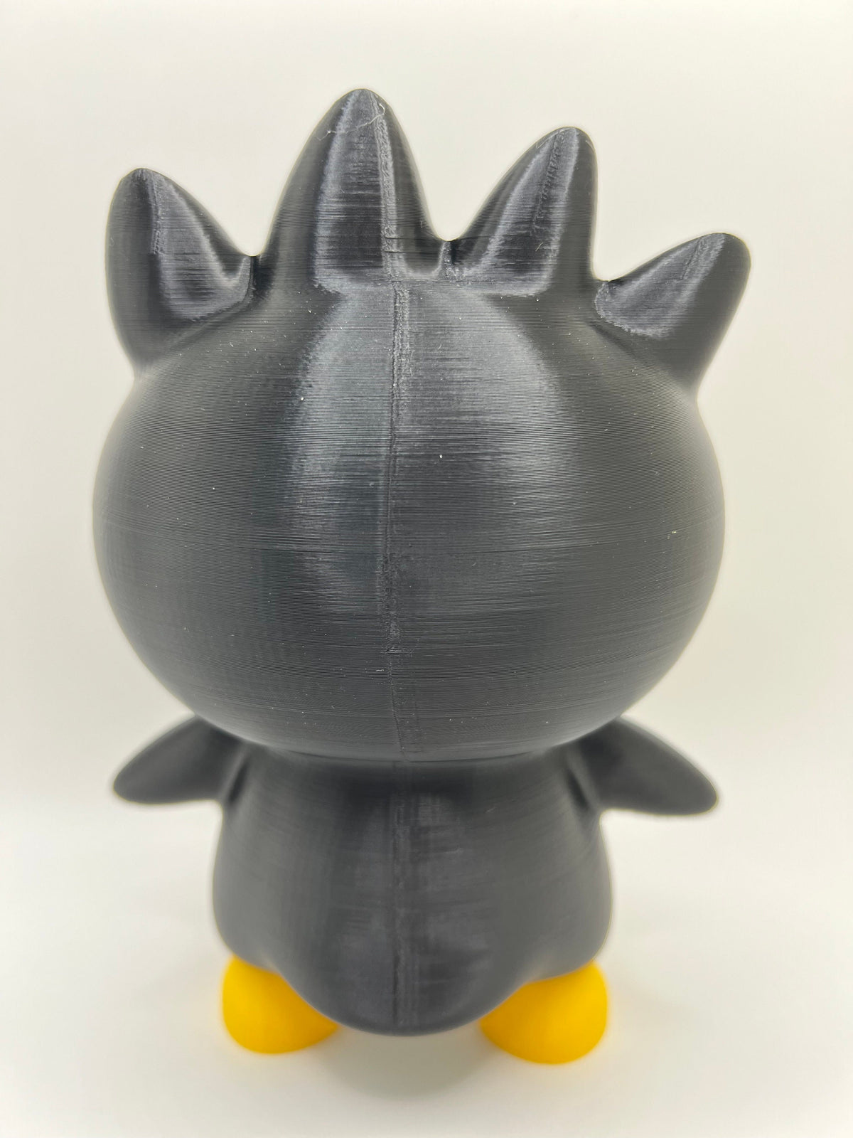 3D Printed Black Penguin Figurine: Unamused Desk Decor