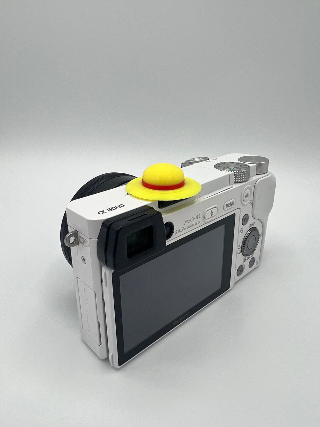 3D Printed Straw Hat Camera Hotshoe Cover - Customizable (2 Pack)