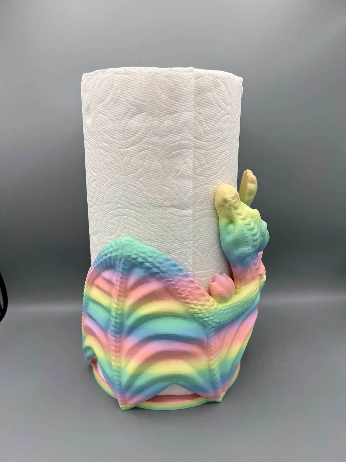 3D Printed Dragon Paper Towel Holder: Fantasy Kitchen Decor