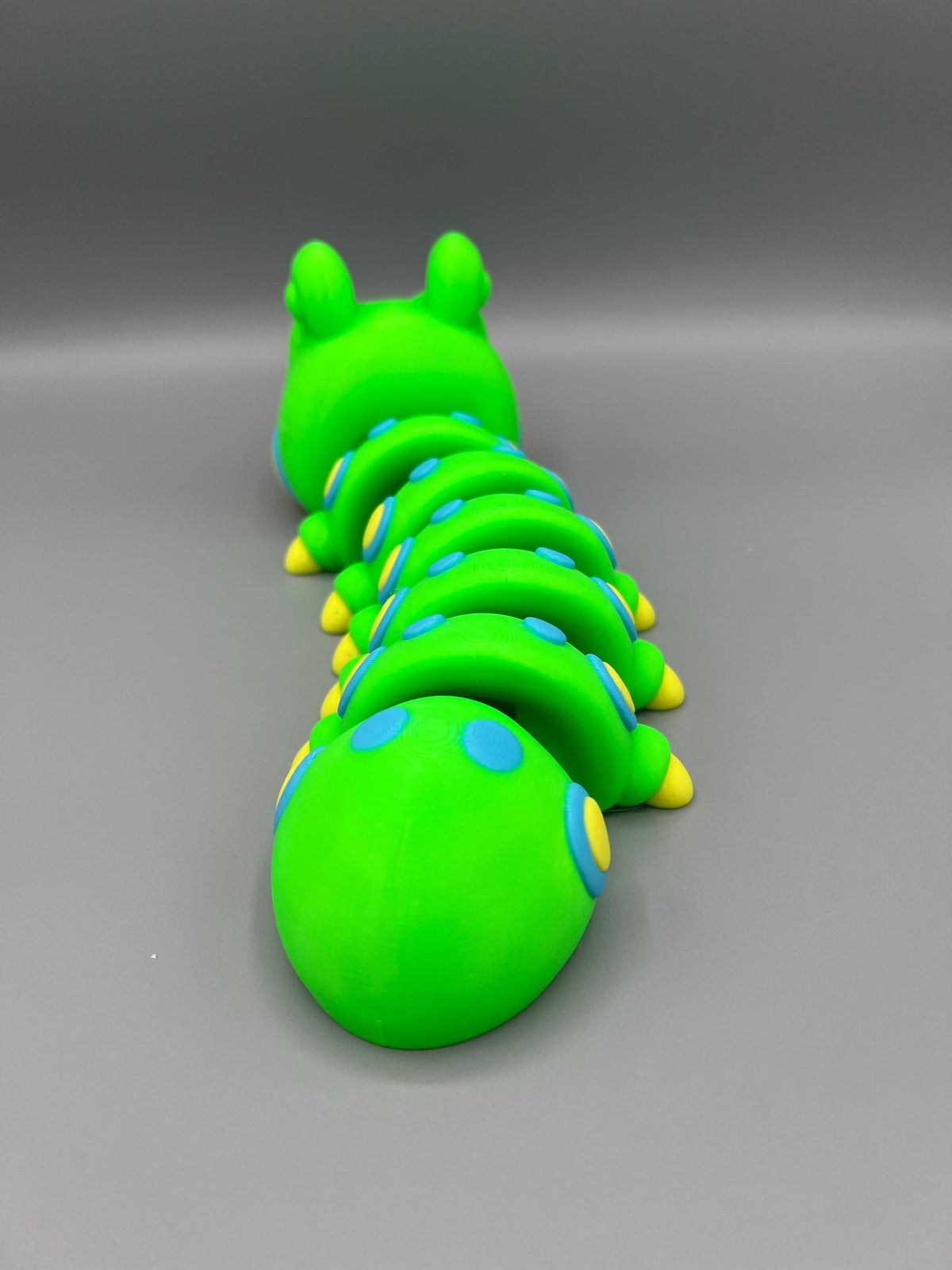 3D Printed Flexi Caterpillar Toy: Articulating Fidget Insect - UV Reactive