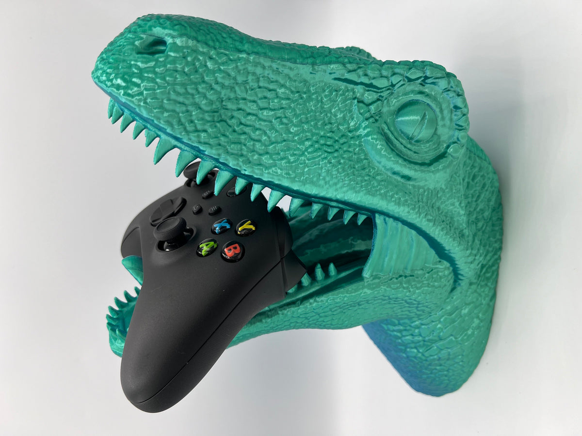 Velociraptor Gaming Controller Holder: Wall Mount for PS5/Xbox