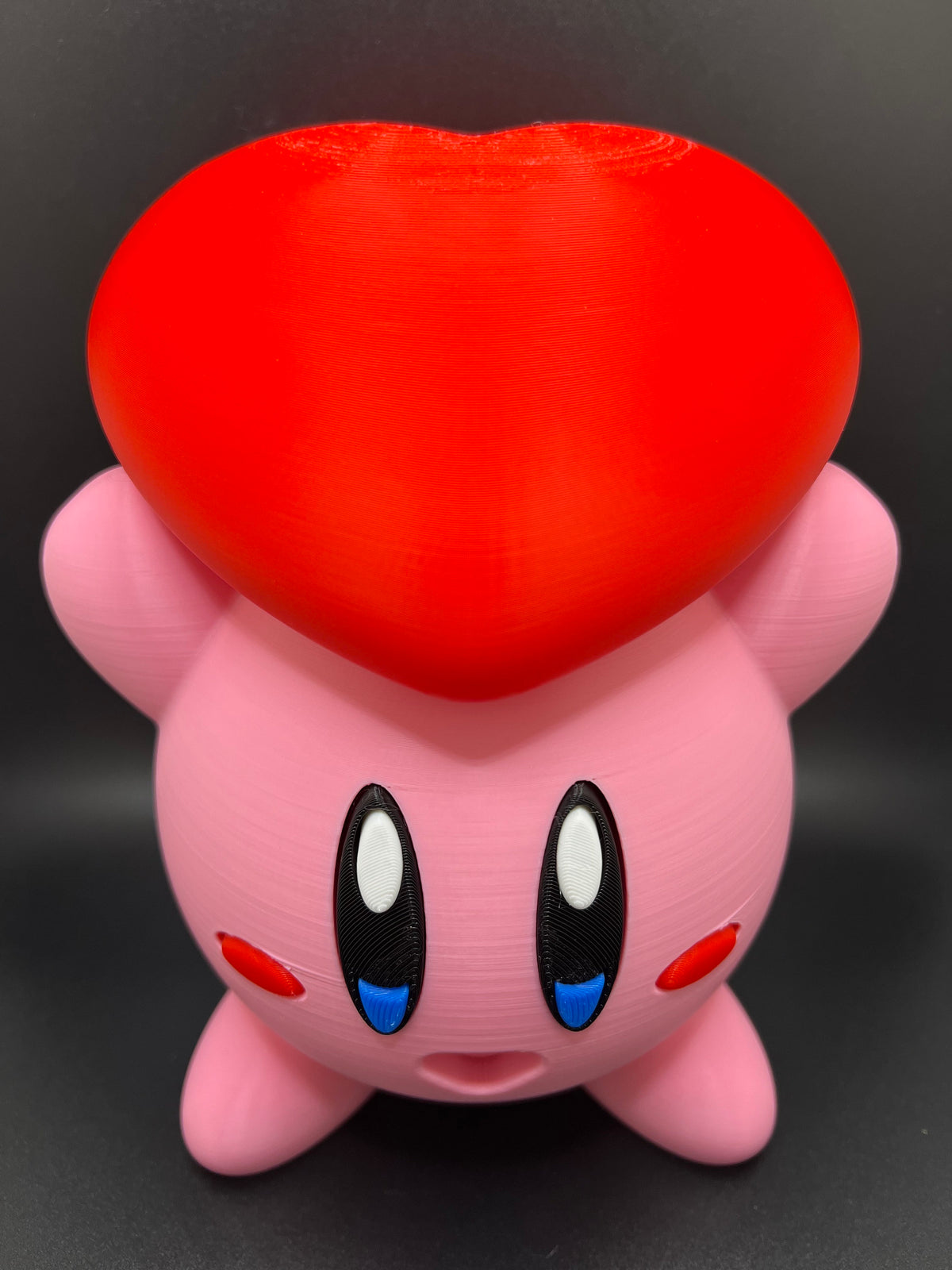 3D Printed Kirby Heart Figurine - Valentine's Gift