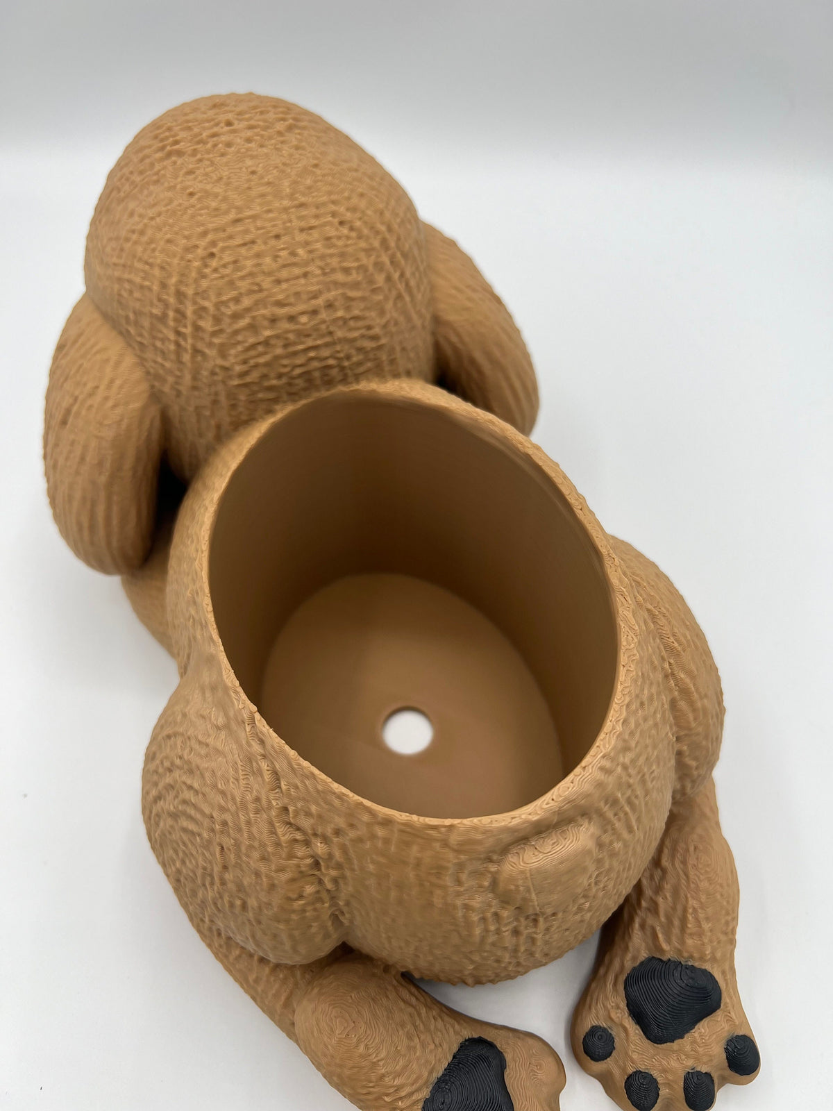 Sleepy Poodle Planter: 3D Printed Dog Succulent Planter