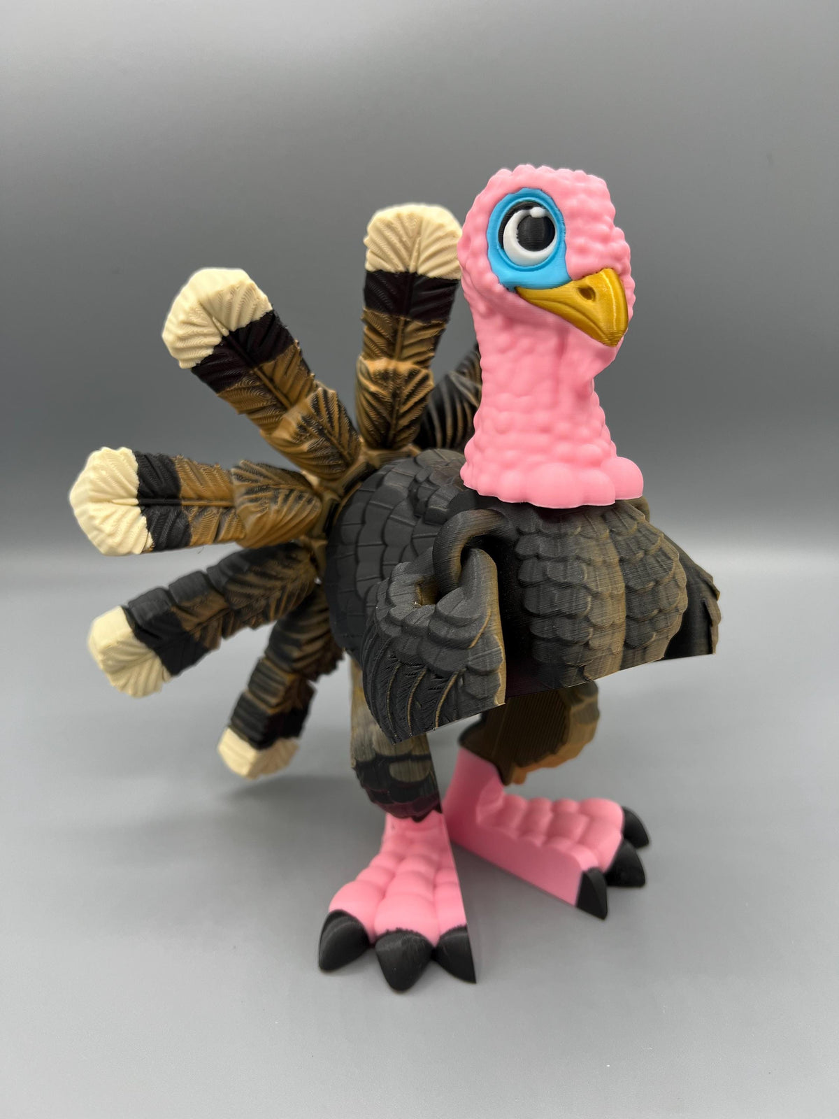3D Printed Flexi Turkey Toy: Articulating Fidget Figurine